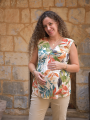 Maternity Floral V-Neck Top