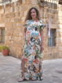 Long Ruffled Sleeves Maternity Dress