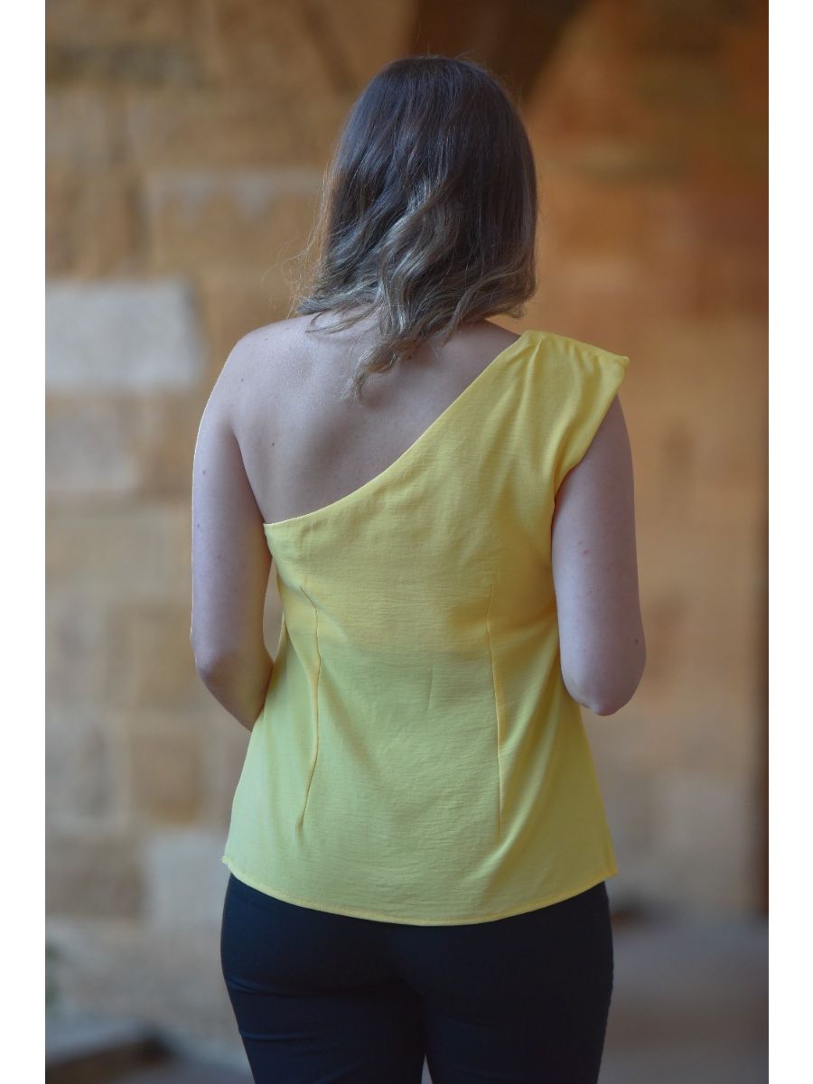 One shoulder Ruffle Top
